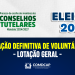 Comdcap divulga lista definitiva dos voluntários que atuarão nas eleições para os conselhos tutelares